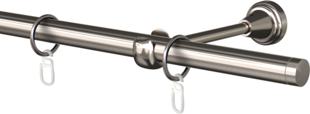 Karnisz pojedynczy metalowy Nobia  agrafka