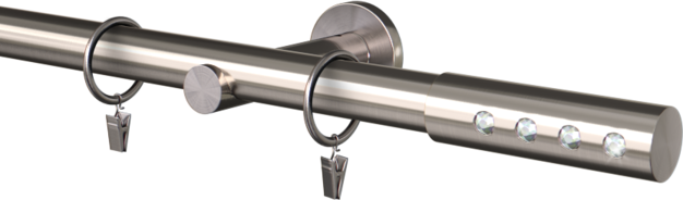 Karnisz metalowy pojedynczy fi25mm Hera