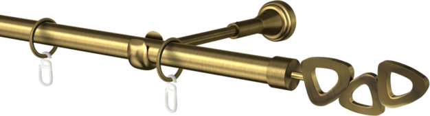 Karnisz pojedynczy metalowy Lille  agrafka