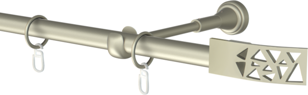 Karnisz pojedynczy metalowy Monaco  agrafka