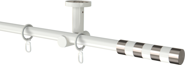 Karnisz sufitowy pojedynczy 19mm  Sigma  agrafka