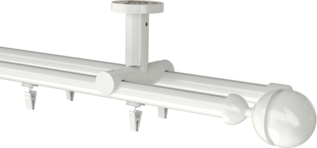 Karnisz sufitowy podwójny Corso