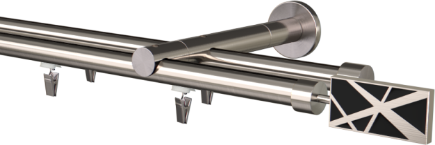 Karnisz podwójny szynowy Galaxy