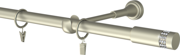 Karnisz metalowy pojedynczy  Carbonera