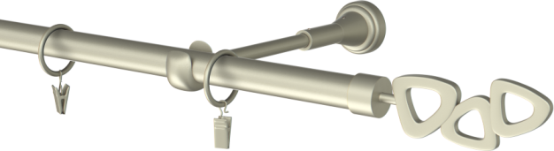 Karnisz pojedynczy metalowy Lille