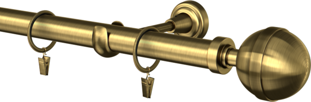 Karnisz metalowy pojedynczy fi25mm Kalisto