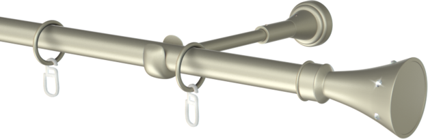 Karnisz pojedynczy metalowy Daphne  agrafka