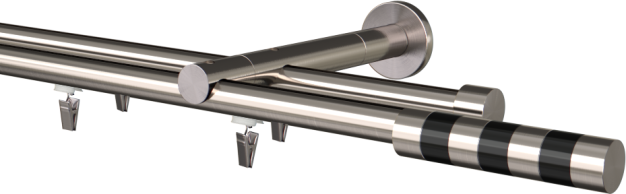 Karnisz podwójny szynowy Sigma