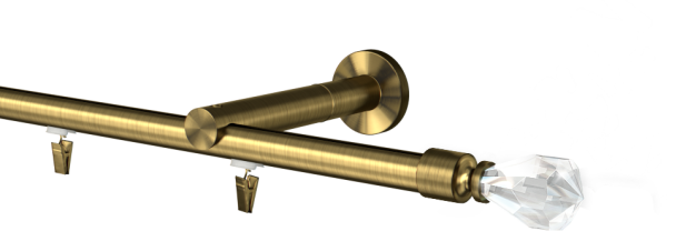 Karnisz pojedynczy Cristal