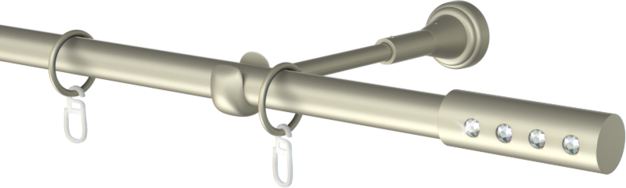 Karnisz pojedynczy metalowy Hera  agrafka