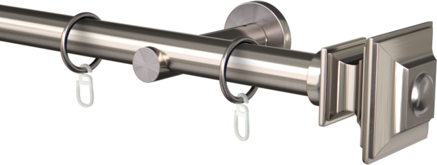 Karnisz metalowy pojedynczy fi25mm Barocco  agrafka