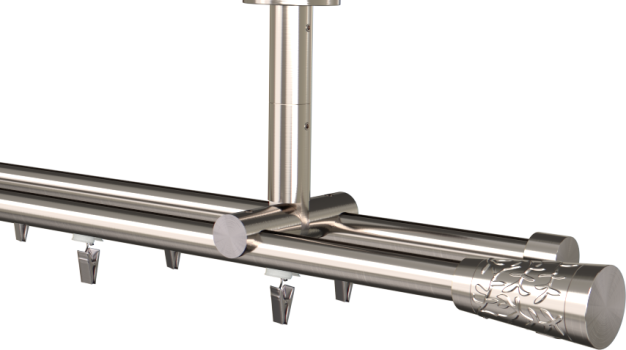 Karnisz sufitowy podwójny Fenix