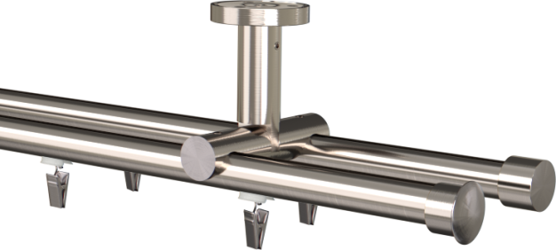 Karnisz sufitowy podwójny Duo