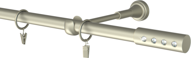 Karnisz pojedynczy metalowy Hera