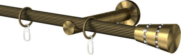 Karnisz pojedynczy metalowy Rapid  agrafka