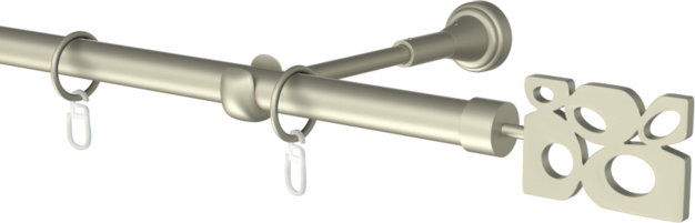 Karnisz pojedynczy metalowy Doxa  agrafka