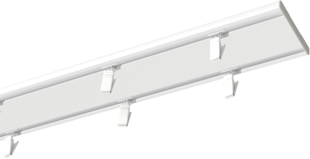 Szyna sufitowa Slim - aluminiowa podwójna