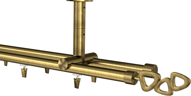 Karnisz sufitowy podwójny Lille