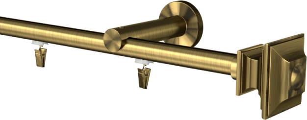 Karnisz pojedynczy szynowy Barocco