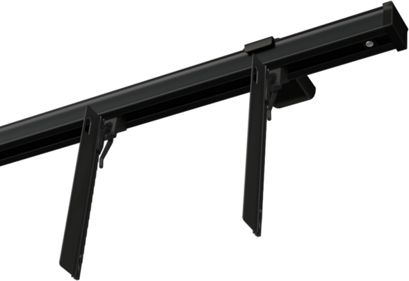 Aluminiowa szyna sufitowa pojedyncza czarna