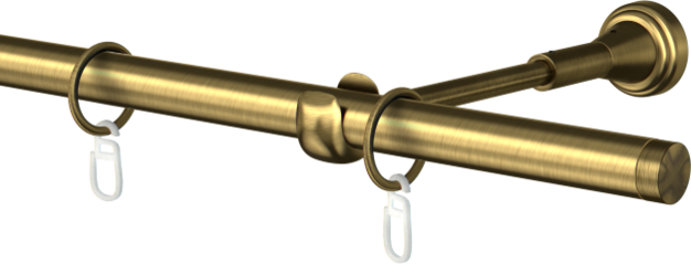 Karnisz pojedynczy metalowy  Nobia  agrafka