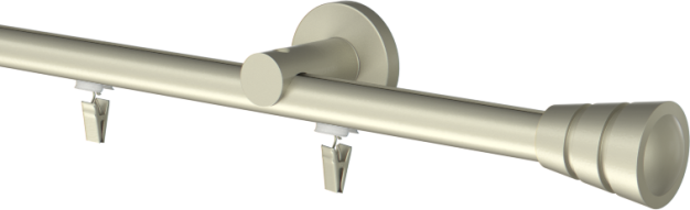 Karnisz szynowy pojedynczy Fedora