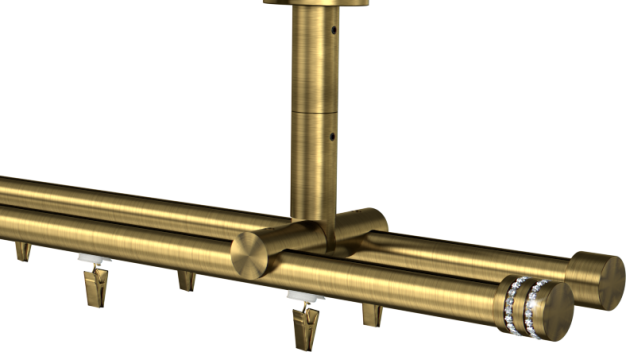 Karnisz sufitowy podwójny Vesta