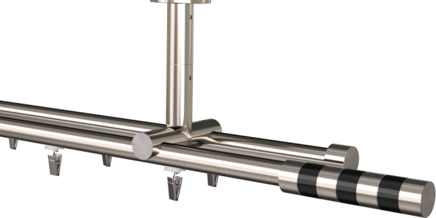 Karnisz sufitowy podwójny Sigma