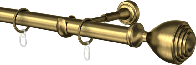 Karnisz metalowy pojedynczy fi25mm Avanti  agrafka