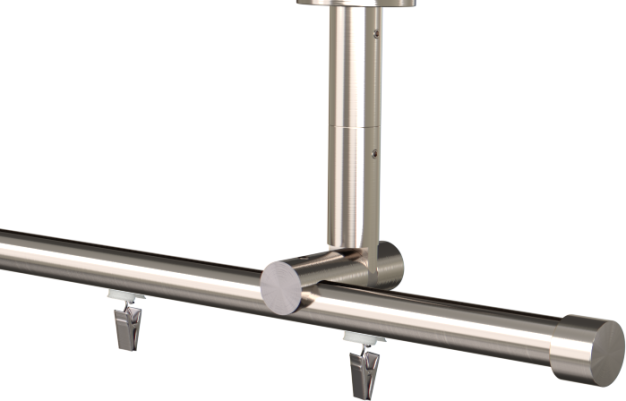 Karnisz sufitowy pojedynczy szynowy  Rullo