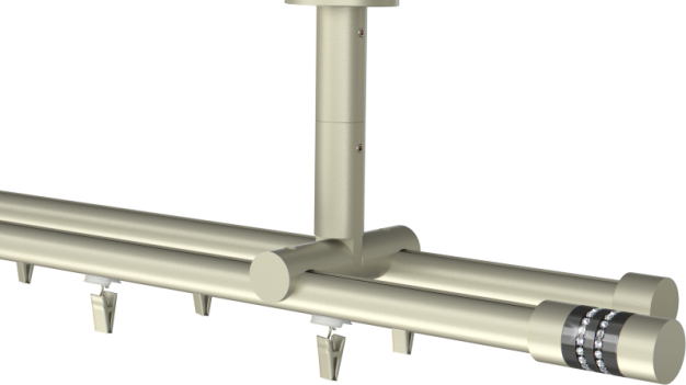 Karnisz sufitowy podwójny Onyx