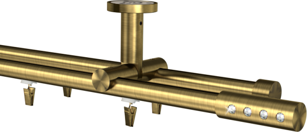 Karnisz sufitowy podwójny  Hera