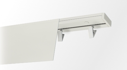 Szyny karnisze  sufitowe pojedyncze PCV z maskownicą 9cm