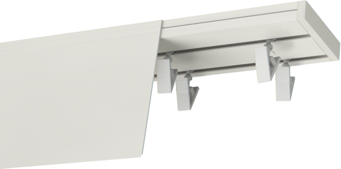  Szyny sufitowe PCV z maskownicą 9cm