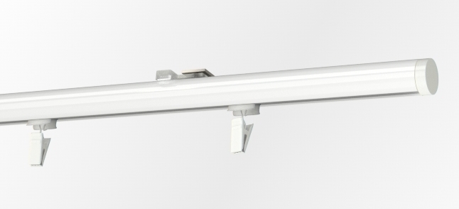  Szyna sufitowa jednotorowa okrągła - biała