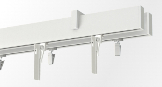 Karnisz sufitowy podwójny z flexami