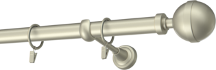 Karnisz metalowy pojedynczy fi25mm Kalisto