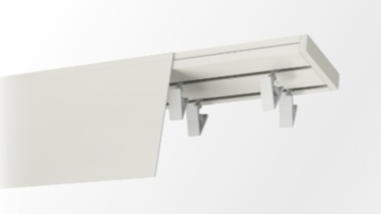  Szyny sufitowe PCV z maskownicą 9cm