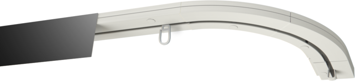 Szyna sufitowa PCV Czarny mat