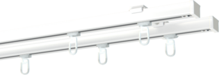 Szyna sufitowa podwójna aluminiowa