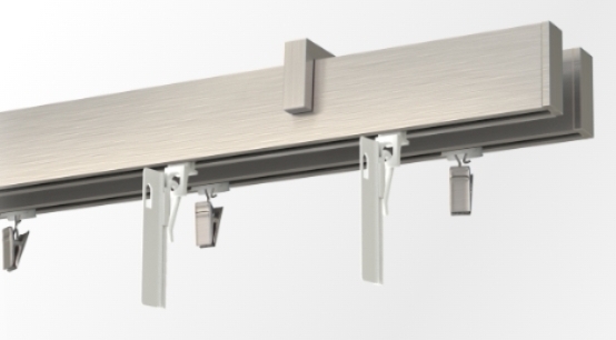  Karnisz sufitowy podwójny apartamentowy z flexami