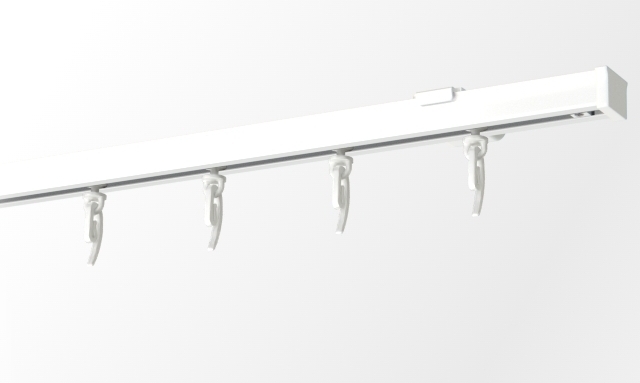 Szyny sufitowe aluminiowe pojedyncze z systemem WAVE