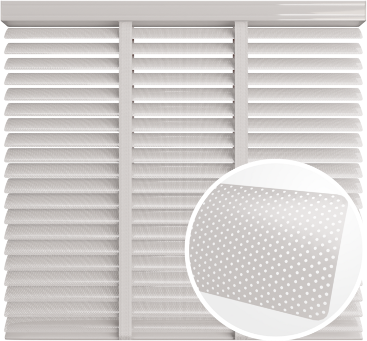 Żaluzja aluminiowa 50 mm <br>z taśmą <br> Z50100P BIAŁY PERFOROWANY