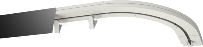 Szyna sufitowa PCV Czarny mat