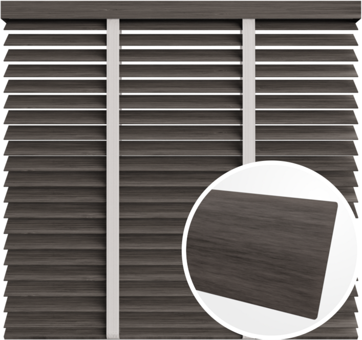 Żaluzja drewniana 50 mm <br>z taśmą<br> 5088 CIEMNY KHAKI