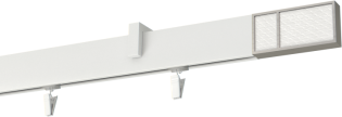 Karnisz sufitowy pojedynczy Boss Premium White