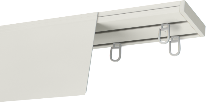 Szyny sufitowe PCV z maskownicą 9cm