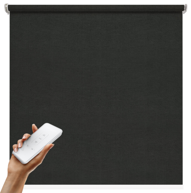 Biała roleta elektryczna,<br> GRAFITOWY AL 340