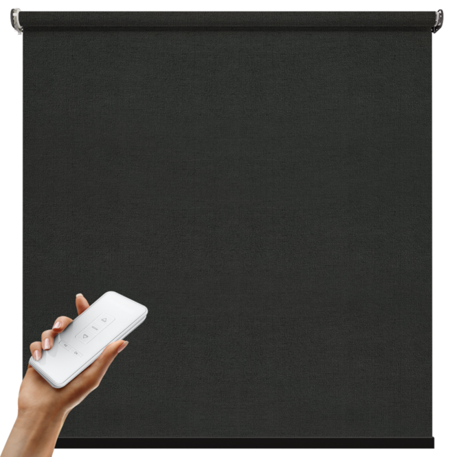 Czarna roleta elektryczna,<br> GRAFITOWY AL 340