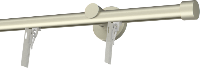 Karnisz pojedynczy przesuwny satynowy z flexami